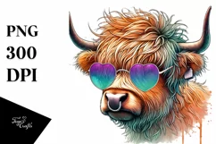 Highland Calf Sunglasses PNG Product Image 1