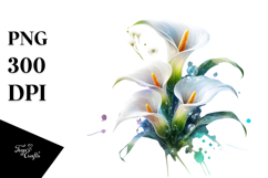 Calla Lily with Material PNG Product Image 1