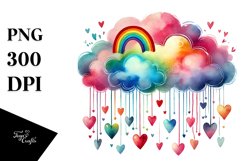 Cloud Hearts PNG Product Image 1