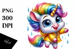 Goofy Dancing Cute Unicorn PNG Product Image 1