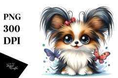 Happy Cartoon Papillon Baby, Transparent PNG Product Image 1