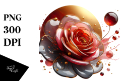 Glossy Abstract Rose Product Image 1