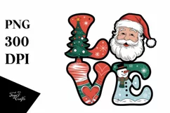 Retro Love Clipart PNG Product Image 5