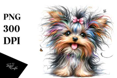 Happy Baby Yorkshire Terrier PNG Product Image 1