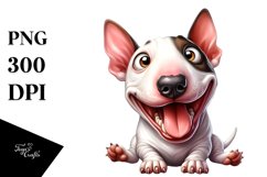 Funny Bull Terrier Watercolor | Sublimation | Clipart Product Image 3