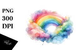 Colorful Pastel Rainbow PNG Product Image 1