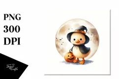 Cute Baby Duck Halloween PNG Product Image 1