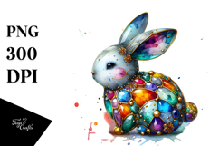 Colorful Bunny, PNG Product Image 1