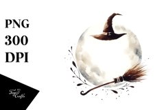 Simplistic Haloween Broomstick PNG Product Image 1