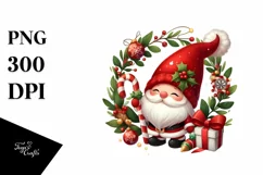 Digital Painting Christmas Gnome PNG Product Image 1