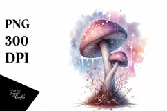 Pastel Glossy Magical Mushroom PNG Product Image 3