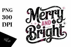 Merry and Bright Christmas Png Product Image 5
