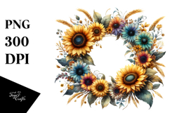 Colorfull Horizontal Sunflower Product Image 1