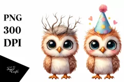 Cute Baby Owl PNG Product Image 1