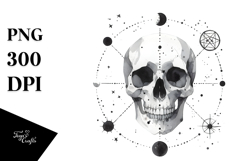 Minimalist Skull PNG Product Image 1
