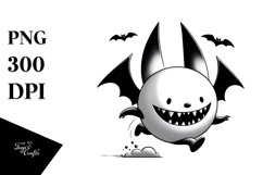 Funny Image BAT Digital Painting PNG Product Image 1
