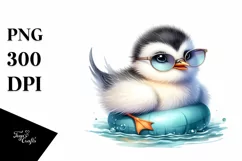 Colorful Cool Baby Hummingbird | Sublimation | Clipart Product Image 1