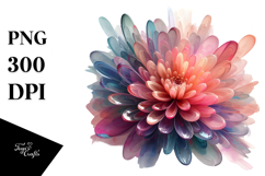 Abstract Chrysanthemum PNG Product Image 1