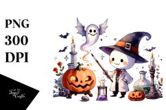 Simple Halloween Alchemist Clipart Product Image 3
