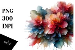 Abstract Glossy Begonia Sublimation Clipart Product Image 3