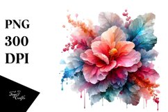 Abstract Glossy Begonia Sublimation Clipart Product Image 3