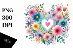 Body Heart Flower PNG Product Image 1