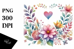 Body Heart Flower PNG Product Image 1
