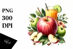 Apple Juice Beach Chair | Sublimation | Clipart Product Image 3
