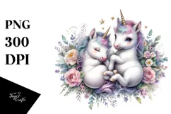Detailed Baby Unicorn PNG Product Image 1