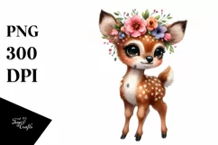 Baby Deer Big Eyes | Sublimation | Clipart Product Image 3