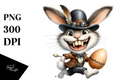 Goofy Bunny in Leather Hat, Transparent PNG Product Image 1
