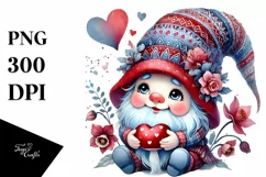 Cute Gnome with Detailed Hat PNG Product Image 1