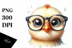 Funny Baby Chick Portrait with Caricature-Like Features | Product Image 3