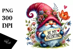 Cute Gnome with Detailed Hat PNG Product Image 1