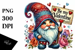 Cute Gnome with Detailed Hat PNG Product Image 1