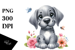 Baby Great Dane Cartoon, Transparent PNG Product Image 1