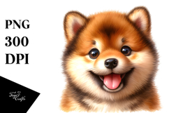 Happy Baby Shiba Inu PNG Product Image 1