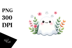 Simple Funny Cute Ghost PNG Product Image 1