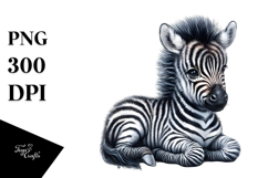 Baby Zebra, High-Quality PNG Product Image 1