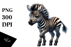 Baby Zebra, High-Quality PNG Product Image 1