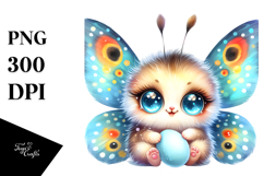 Energetic Baby Butterfly, Transparent PNG Product Image 1