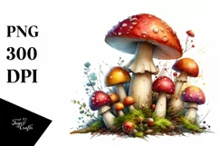 Detailed Glossy Mushroom PNG Product Image 1