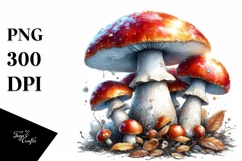 Detailed Glossy Mushroom PNG Product Image 1