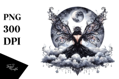 Gothic Fairy on Cloud PNG Product Image 1