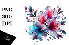 Abstract Shiny Azalea Sublimation Clipart Product Image 3