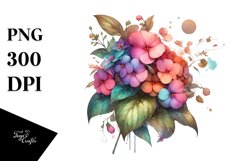 Wooden Stained Impatiens | Clipart Product Image 3