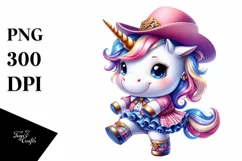 Colorful Pastel Baby Unicorn Cajun Two-Step Dancer's Outfit Product Image 1