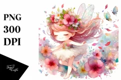 Colorful Fairy Petals Wind Sublimation Clipart Product Image 3