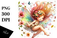 Colorful Fairy Petals Wind Sublimation Clipart Product Image 1