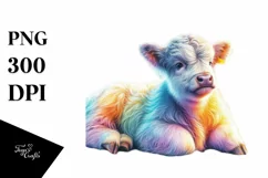 Highland Cow with Competition Floor PNG Product Image 1